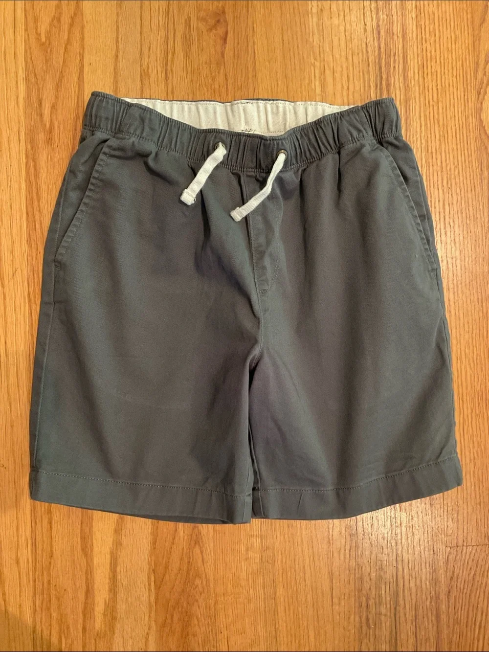 Crewcuts Boys Gray Chino Casual Shorts with Drawstring